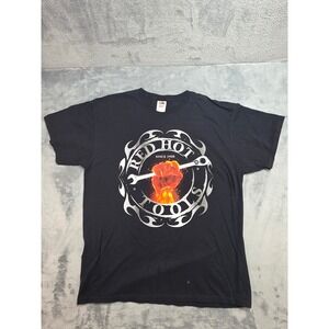 Snap-On Red Hot Tools Graphic T-Shirt Mens XL Black Fruit of the Loom